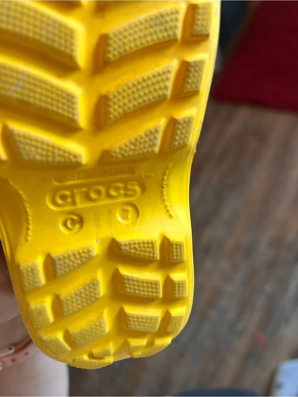 CROCS Kids Sunny Yellow Handle Rain Boots